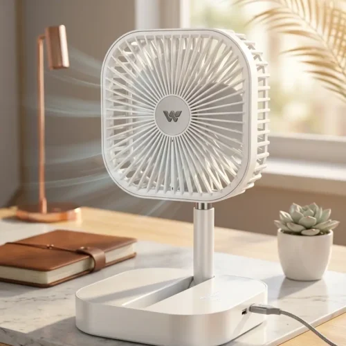 Walton Rechargable WRPF06A (06") Desk Fan - Multicolor