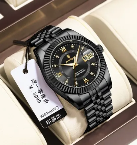 POEDAGAR 910 Luxury Stainless steel Wrist Watch For Man - Waterproof Men Watch Quartz - Stainless Steel Men's Watch - Stainless steel Watch .