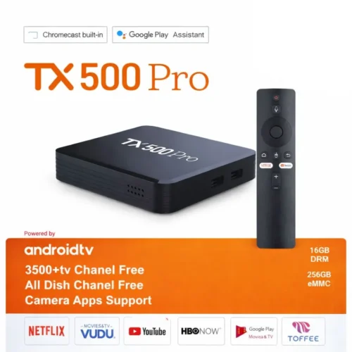 Chromecast TX500 Pro Android TV Box with Google Assistant