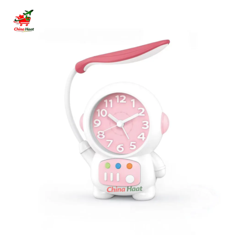 Rechargeable Table Lamp Alarm Clock Astronaut LED Desk Lamp