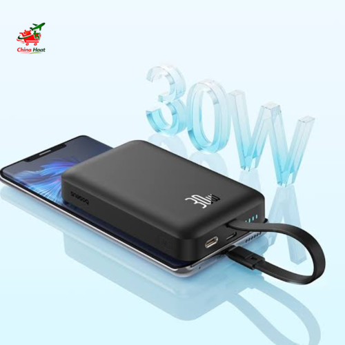 Baseus Magnetic Power Bank 30W 10000mAh with Built-in USB-C Cable