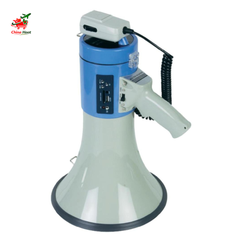 Handheld Megaphone Speaker Booth 50W High Power Recordable Loudspeaker Tweeter