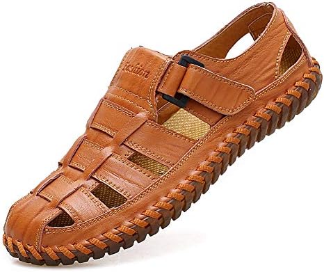 YEINSHAARS Men Cow Leather Sandals