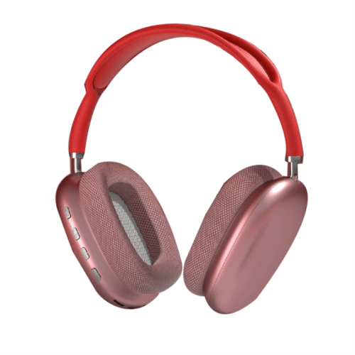 Wireless Over-Ear Bluetooth Headphones – Red