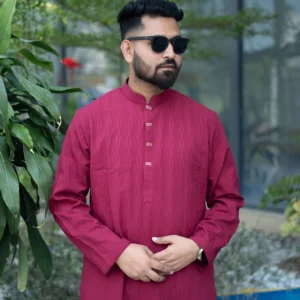 Premium Eid Panjabi Light Maroone