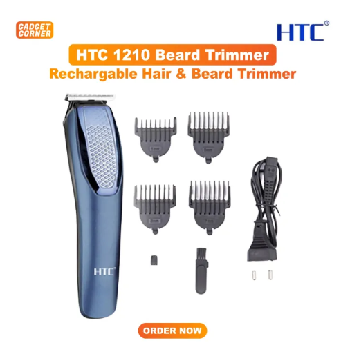 HTC AT-1210 Rechargeable 4 Clipper Hair Trimmer for Men