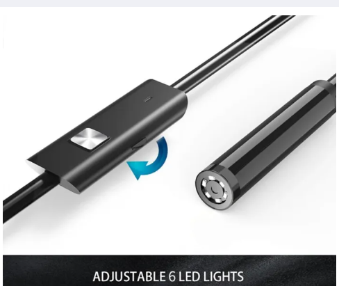 7.0MM TYPE-C Endoscope Camera IP67 Waterproof 6 LEDs Adjustable USB Android Flexible Inspection Borescope Cameras for Phone PC - Image 3