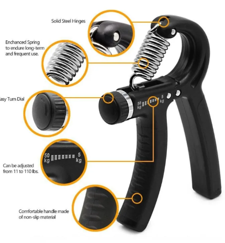 Adjustable Hand Grip Exerciser - Strengthen Your Hand Muscles With Adjustable Resistance From 5 Kg To 60 Kg