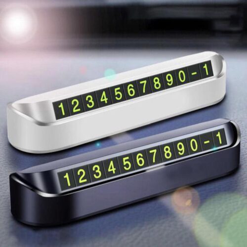 Luminous Car Mobile Number Card