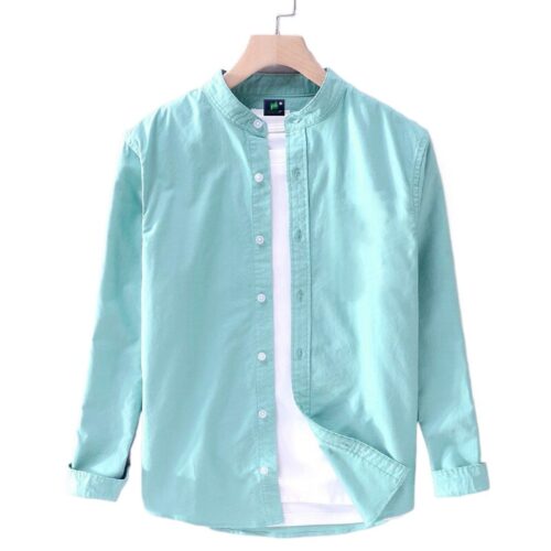 New Stylish Trendy Cotton Oxford Long Sleeve Casual Shirt For Men