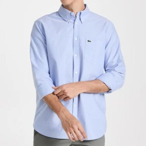 Man's Cotton Oxford Shirt, Full Sleeve Pocket Shirt Formal Shirt For Men