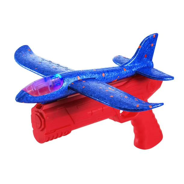 ✈️🎯 Air Battle EVA Foam Glider Airplane Toy – 2 in 1 Hand Throw & Launcher Plane - Image 2