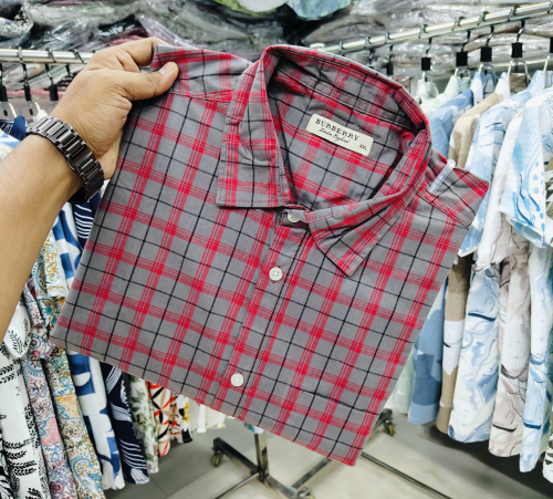 Premium Cotton Fabric Casual Check Shirt