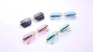 Wenefang Rimless Luxury Sunglasses – Leopard Print Edition