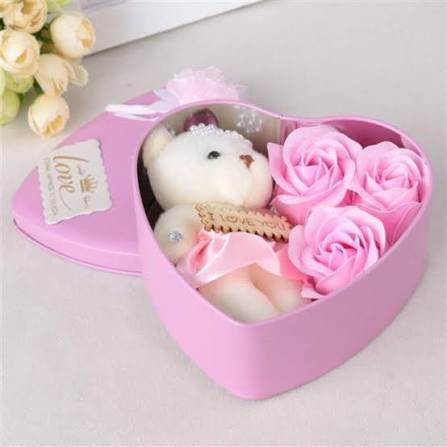 rose teddy bear rose artificial flower decoration
