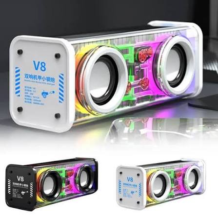 V8 Transparent Mecha Bluetooth Speaker|chinahaat