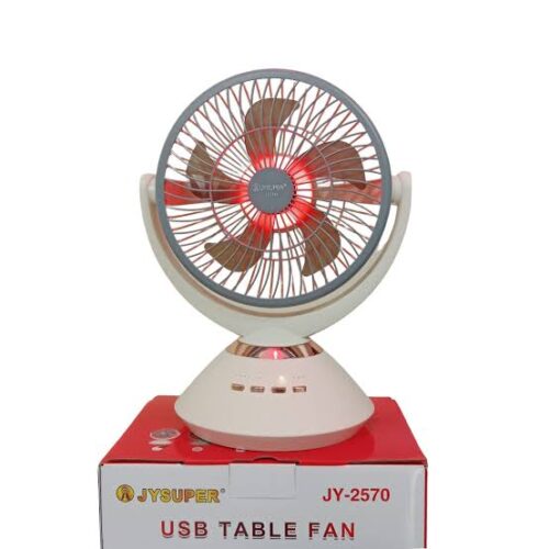 Jy Super JY-2570 Professional Rechargeable Portable Table Fan|ChinaHaat