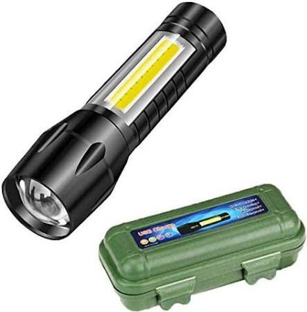 Rechargeable flashlight torch led usb portable torch 3 modes - torch light