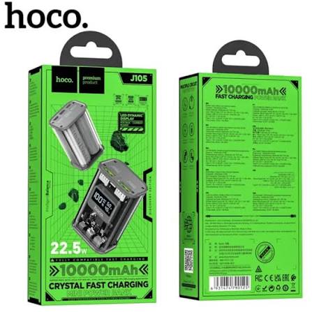 HOCO J105 Discovery Edition 22.5W 10000mAh Transparent Power Bank - Image 4