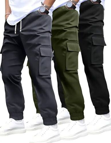 Export Quality Cotton Twill Cargo Pant For Men Pants 6-Pocket