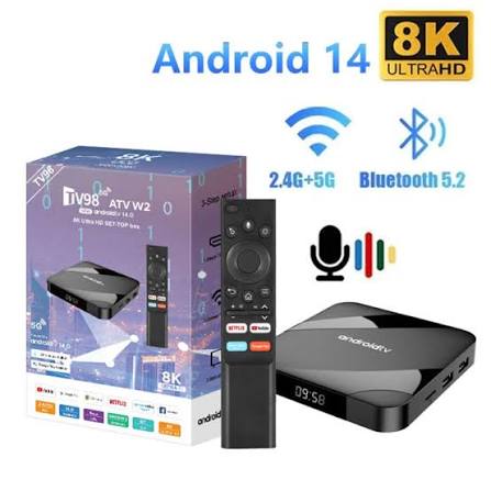 Android 14 TV Box | 4GB RAM + 64GB ROM | 8K Ultra HD