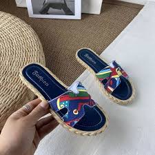 Korean fashion H Slippers flats sandals for woman - Image 2